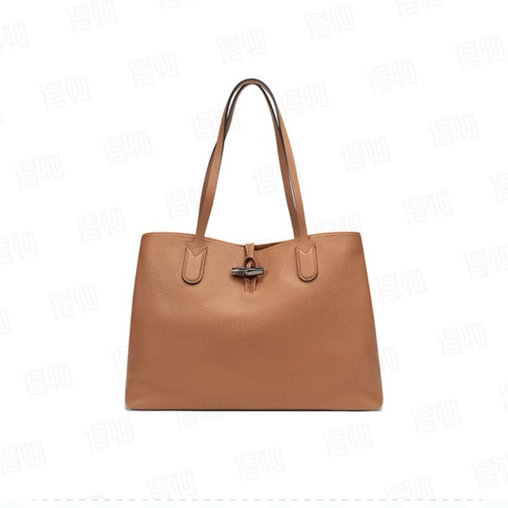 Longchamp Roseau Brown Leather Tote